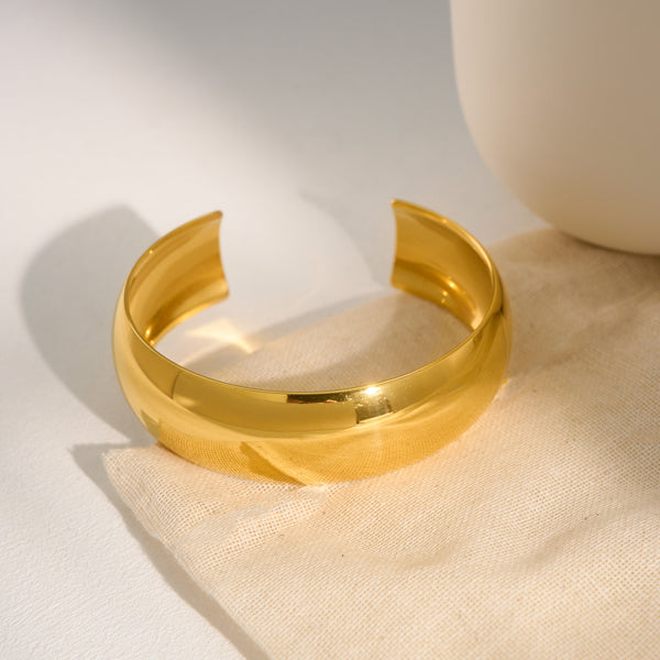 Pulsera de Acero Titanio para Mujer con Acabado Pulido Fino