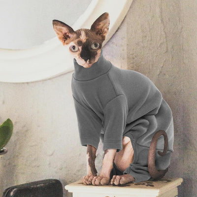 Suéter Cuello Alto para Gatos Sphynx - Ropa Térmica Suave para Gatos sin Pelo - Image 8