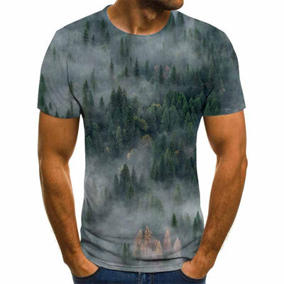 Playera Hombre Efecto Vértigo 3D Manga Corta - Image 7