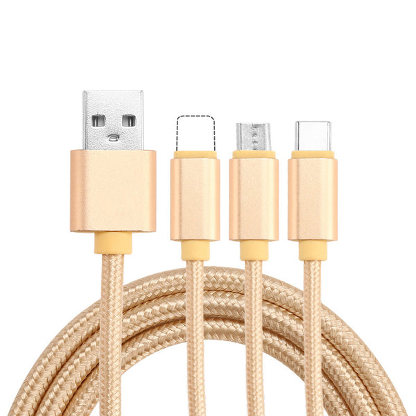 Cable de Datos Trenzado Nylon 3 en 1 - Image 4