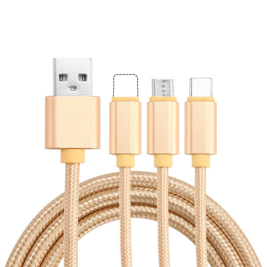 Cable de Datos Trenzado Nylon 3 en 1 - Image 4