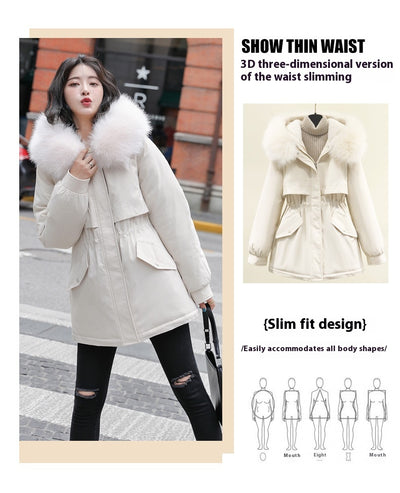 Abrigo Acolchado con Cuello de Piel Sintética - Parka Gruesa de Algodón - Image 15
