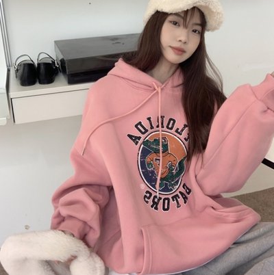 Sudadera Estampada con Capucha Versátil para Mujer - Image 17