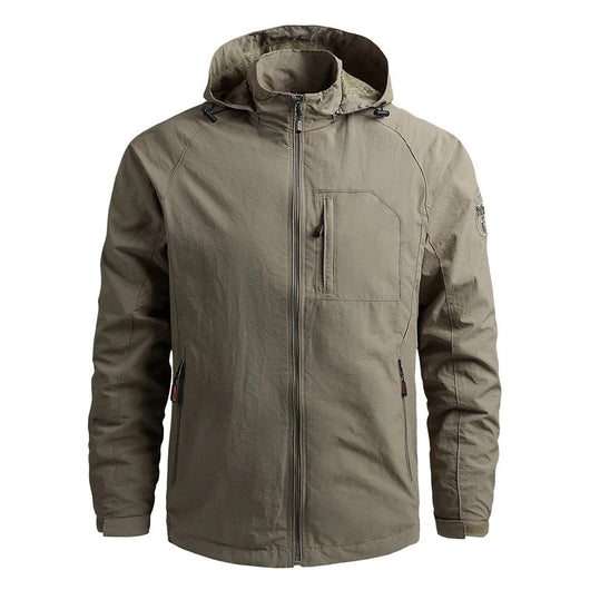 Chaqueta Outdoor Impermeable de Color Sólido para Hombre - Image 13