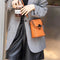 Bolso Bandolera de Cuero Genuino Estilo Coreano Multiuso