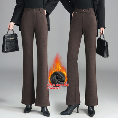 Pantalones Flare Slim Forrados en Fleece - Estilo Casual y Cómodo - Image 6