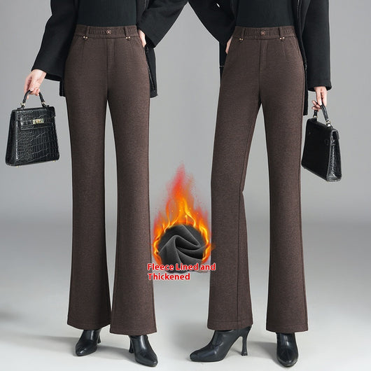 Pantalones Flare Slim Forrados en Fleece - Estilo Casual y Cómodo - Image 6