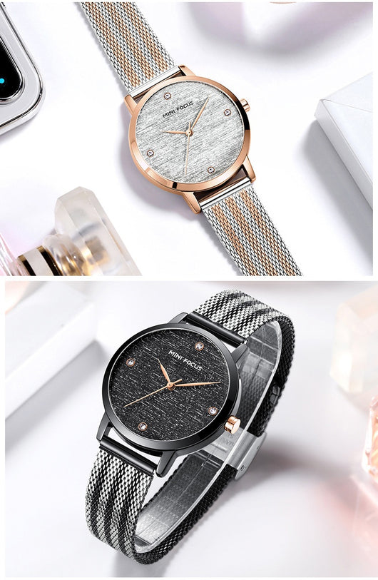 Reloj Silk Dial con Malla de Diamantes - Image 11