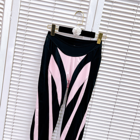 Leggings Deportivos con Malla y Costuras Decorativas para Mujer - Image 5