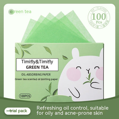 Papeletas Absorbentes de Aceite Facial - 100 Piezas con Aroma - Image 6