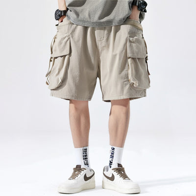 Pantalones Cortos Sueltos Japoneses con Bolsillos Grandes para Hombre - Image 25