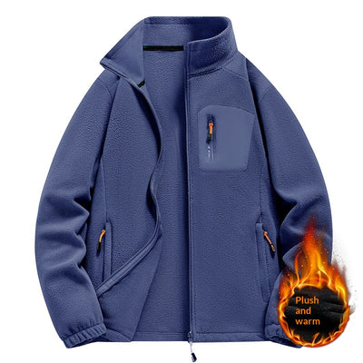Chaqueta Polar con Cuello Tipo Camisa para Hombre - Image 4