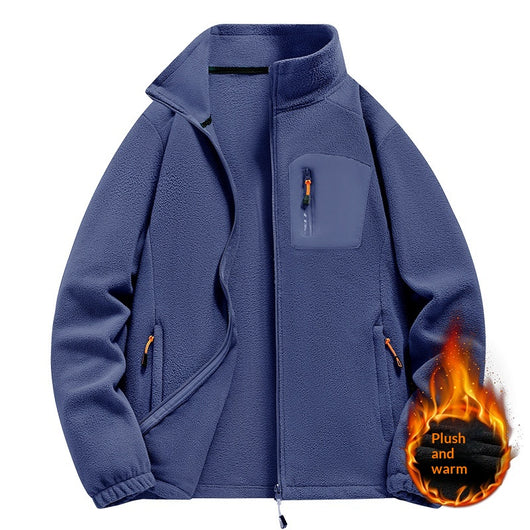 Chaqueta Polar con Cuello Tipo Camisa para Hombre - Image 4