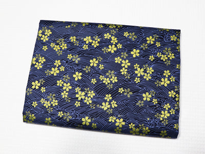 Tela de Algodón Japonesa Zefeng con Dorado y Estampado Activo - Image 17