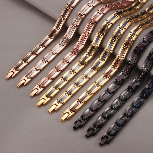 Pulsera de Fibra de Carbono, Germanio y Titanio para Mujer