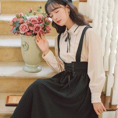 Vestido Francés Dos Piezas Elegante Ajustado - Image 7