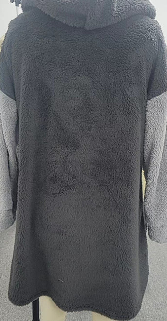 Chamarra Reversible Acolchada de Terciopelo con Capucha para Otoño e Invierno - Image 9