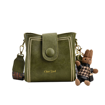 Bolsa Mensajera Retro con Textura Premium - Image 7
