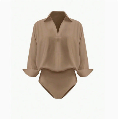 Blusa Entallada Cuello Mao Manga Tres Cuartos para Mujer - Image 10