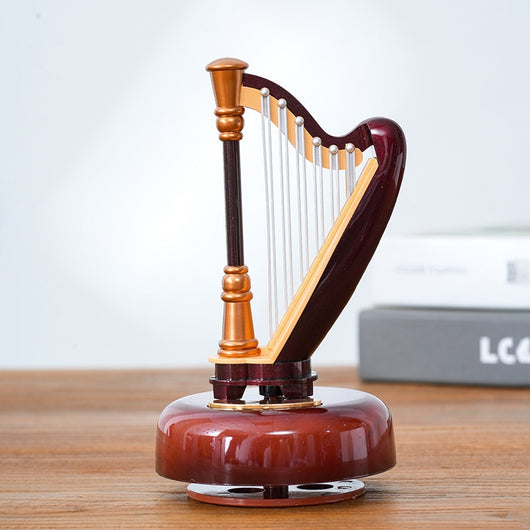 Caja de Música Giratoria con Violín - Instrumento Musical Decorativo