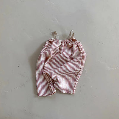 Enterizo Infantil de Tirantes con Rayas Verticales - Colección Verano - Image 7