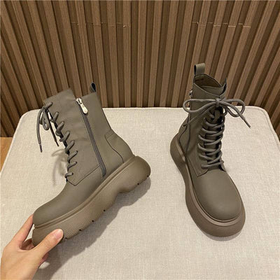 Botines Negros Estilo Británico con Cordones - Caña Corta - Image 10