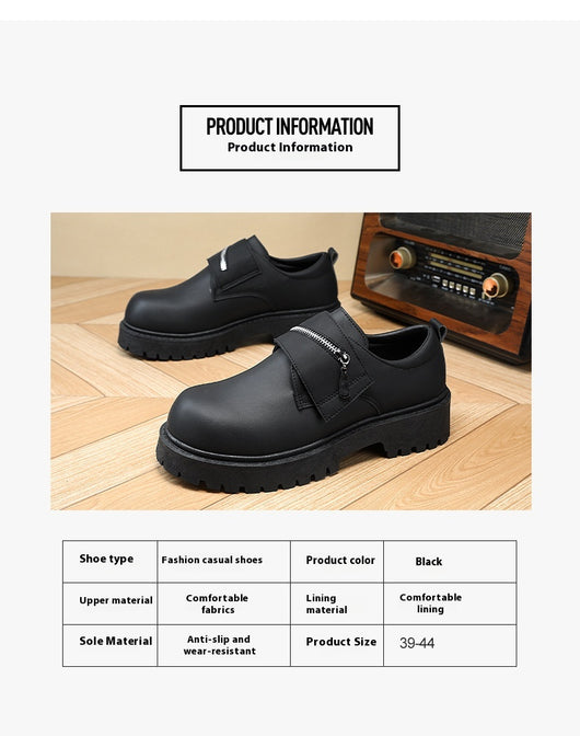 Zapatos Casuales de Plataforma en Cuero para Hombre - Image 12
