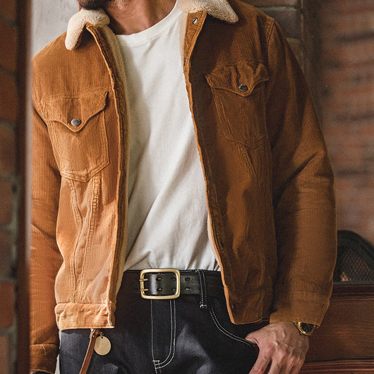 Chaqueta Polo Retro Americana en Pana Pesada - Image 3