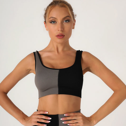 Conjunto Deportivo Ajustado con Costuras de Contraste y Tiras Acanaladas - Image 17