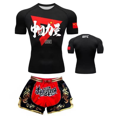 Ropa de Entrenamiento de Boxeo Ajustada de Secado Rápido - Image 11