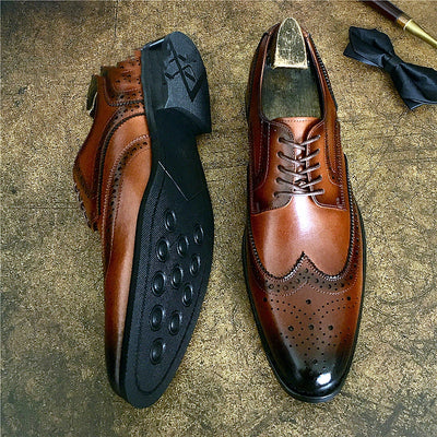 Zapatos de Cuero Genuino Estilo Brogue para Negocios y Eventos Formales - Image 10