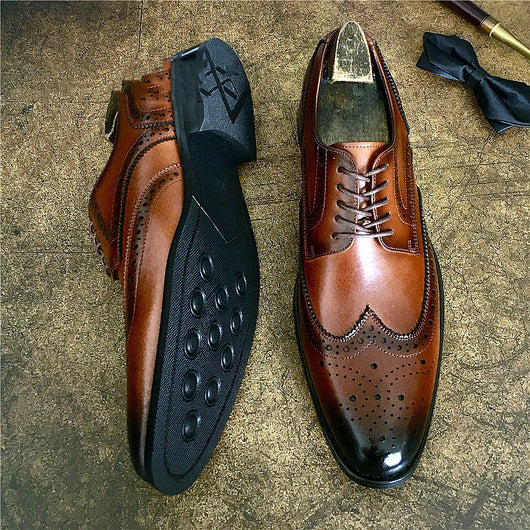 Zapatos de Cuero Genuino Estilo Brogue para Negocios y Eventos Formales - Image 10