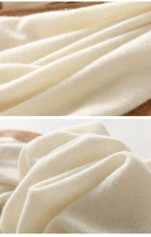 Bufanda Cashmere Tejida con Diseño Geométrico Bloques de Color - Estilo Occidental - Image 24