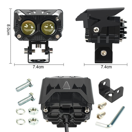 Faro LED Bicolor de Alta Potencia para Moto - Image 4