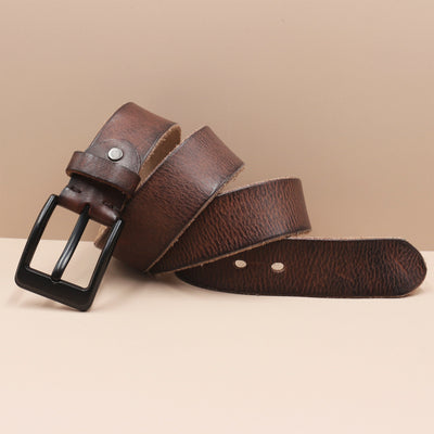 Cinturón de Cuero Premium Estilo Coreano con Hebilla de Perno para Hombre - Image 34