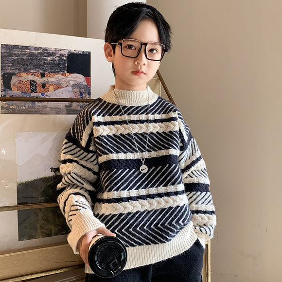 Suéter Occidental Moderno para Niños - Abrigo Invierno Estilo Actual