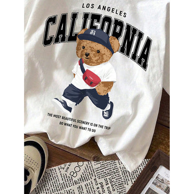 Playera Infantil Estampado Osito Casual de Manga Corta - Image 9