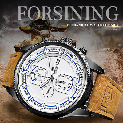 Reloj Automático Deportivo para Hombre con Correa de Cuero - Image 33