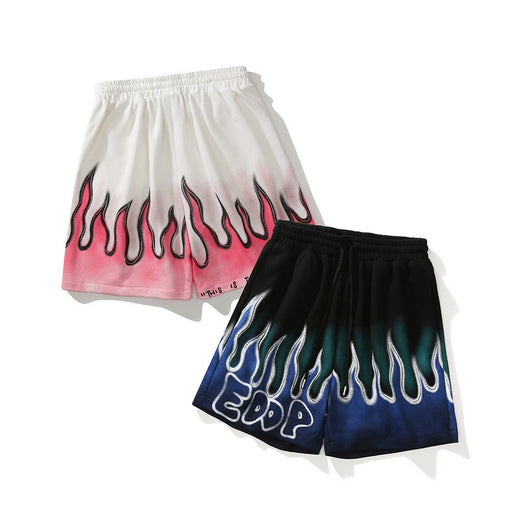 Shorts Deportivos Street Flame con Diseño Graffiti Urbano - Image 3