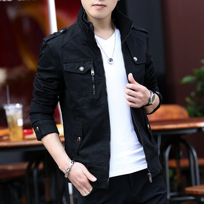 Abrigo Coreano de Algodón para Hombre Talla Grande - Image 9