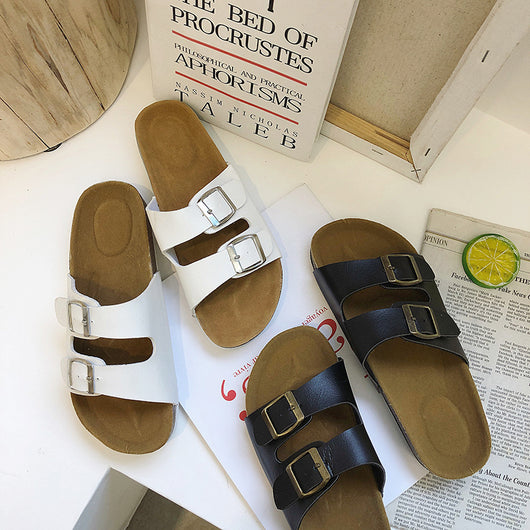 Sandalias Casuales con Hebillas de Corcho - Comodidad y Estilo - Image 17