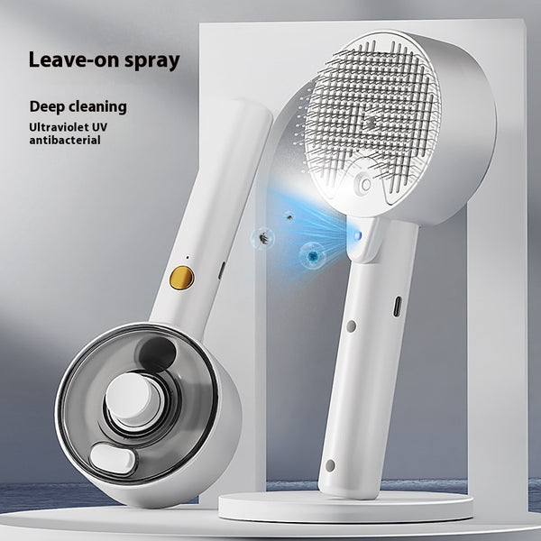 Cepillo Deslanador con Vapor para Perros y Gatos - Limpieza Automática