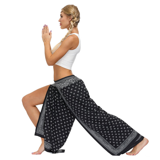 Pantalones Yoga Boho Estampado Étnico para Entrenamientos al Aire Libre - Image 16