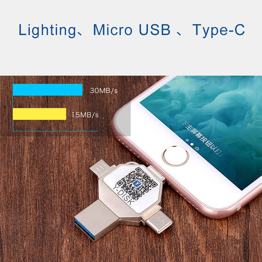 Memoria USB Multifunción 4 en 1 de Alta Velocidad para Móviles - Image 7