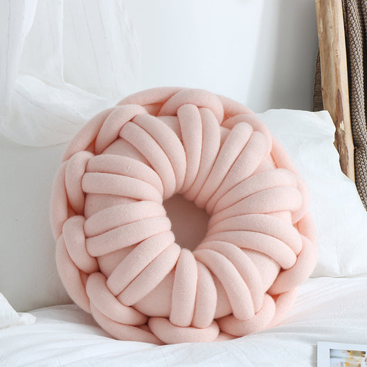 Almohada Anillo Donut para Selfies - Cojín Nudos Decorativo - Image 6