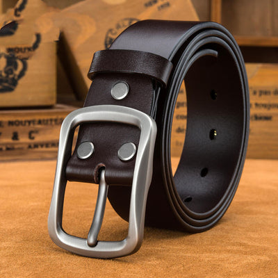 Cinturón de Cuero Genuino Talla Grande para Hombre