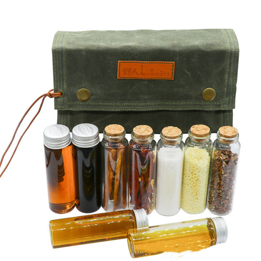 Set de Botellas Condimenteras de Vidrio para Camping Portátil - Image 7
