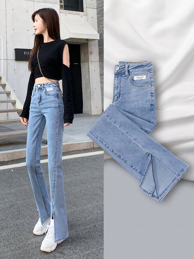 Pantalones Jeans Acampanados de Cintura Alta para Mujer - Tendencia Verano y Otoño - Image 4