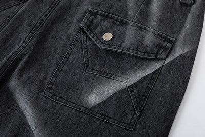 Pantalones Vaqueros Rectos Metal Spray High Street - Estilo Urbano - Image 4