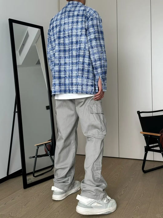 Camisa Suelta Manga Larga Estilo Japonés y Coreano para Hombre - Image 9